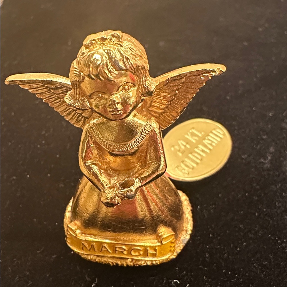 Vintage 1976 Heavenly Gifts by Creed March Angel – 24kt Gold‑Plated